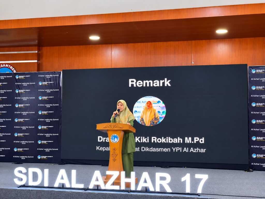 Sambutan Kepala Direktorat Pendidikan Dasar dan Menengah YPI Al Azhar, Dra. Hj. Ai Kiki Rokibah, M.Pd.